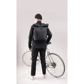Troika Roll Top Rucksack TROIKA BLACK ROLL TOP