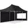TOOLPORT Faltpavillon 3 x 6 m inkl. 2 Seitenteile Schwarz