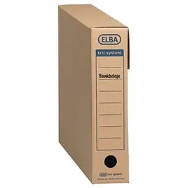 Elba Archivboxen tric system braun 8,0 x 34,1 x 31,5 cm, 12 St.
