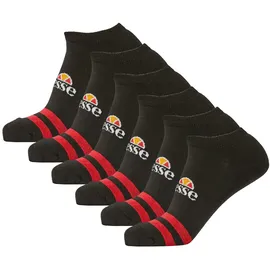 Ellesse Socken 6er Pack Schwarz/Rot/Weiß/Gelb 40-43