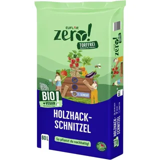 EUFLOR Zero! Holzhackschnitzel Bio Rindenmulch Hackschnitzel Dekomulch 60l