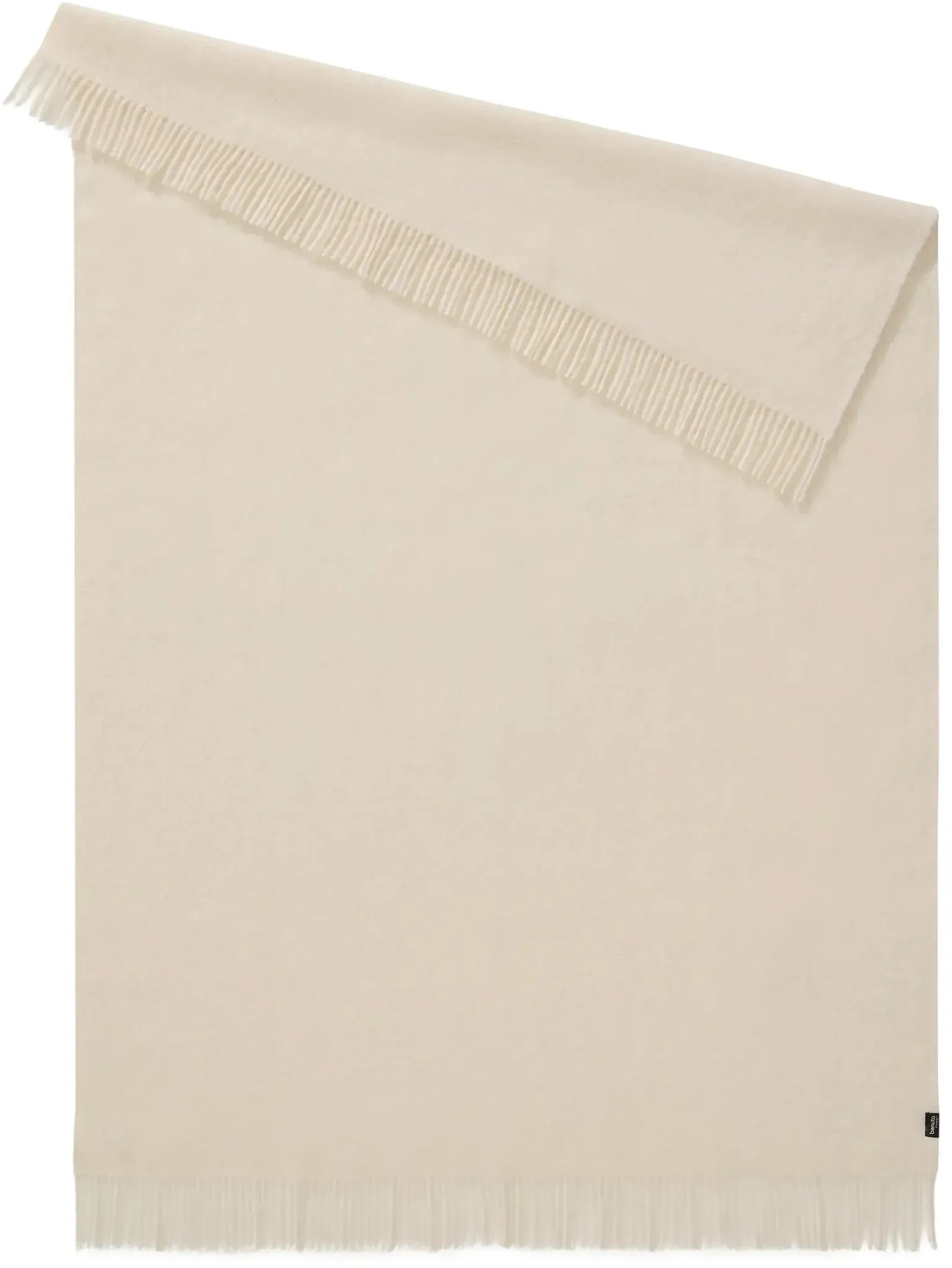benuta Finest Decke Otis Cream 130x180 cm - Moderner Kurzflor-Teppich für Wohnzimmer