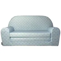 FORTISLINE Kindersitzgruppe Kindersofa "MINI" Kindercouch zum Aufklappen W386 blau|grau|grün