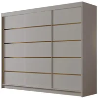 Mirjan24 Schiebetürenschrank Amber VII 250 x 215 x 58 cm Beige
