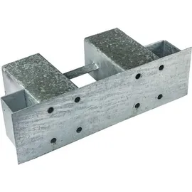 Estexo Brennholzstapelhilfe feuerverzinkt 0,15 m 2er Set Silber