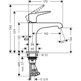 Hansgrohe Citterio E Einhandmischer Mattschwarz