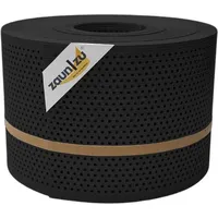 zaunzu® zaun|zu Rille Gelocht 20 Prozent PP Streifen Schwarz 50m