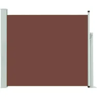 VidaXL Ausziehbare Seitenmarkise 100x300 cm Braun