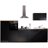BASIC by Balculina Küchenzeile Jazz 320 cm schwarz