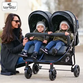 Lorelli Zwillingskinderwagen hellgrau