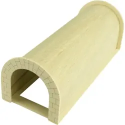 Getzoo 30 cm Holztunnel - Rund (Ø 8 cm)