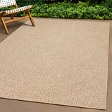 The CarPET Kansas Outdoor Teppich im Jute-look, für Terrasse, Natur, 060 x 090 cm