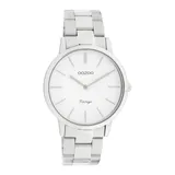 Oozoo Metallarmband Silber Weiß 38 mm - Silber/Weiß