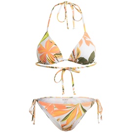 Roxy Printed Beach Classics - Tiki Ti Bikini-Set für Frauen Weiß
