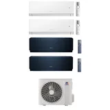 Gree CLIVIA Navy Blue White 4 Raum 4x 2,7kW R32 WiFi Klimaanlage Aggregat 8,0kW