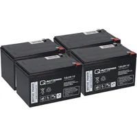 Q-Batteries Akku kompatibel Elektro Scooter u.a 1000XL EEC 4x 12LCP-12 12V-13Ah AGM Blei Accu QB