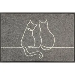 WASH + DRY Fußmatte 50 x 75 cm Motiv LOVETAILS Katzen