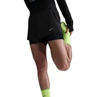 Nike Damen Dri-Fit 2-in-1-Laufshort schwarz