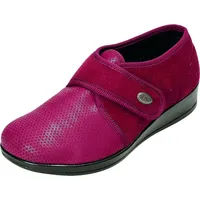 FLY FLOT Damen Kletthausschuh bordo, herausnehmbare Sohle 39 -