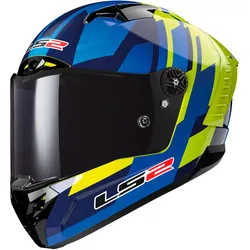 LS2 Thunder C FF805 Gas Helm blau-neongelb - XS (53/54)