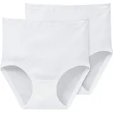 SCHIESSER Damen 2 Pack Taillenslip-Original Taillenslips, Weiss_000005, 42 (2er Pack)