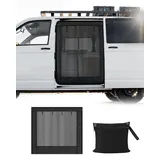 SUPAREE 5'x 5' Camper insektenschutz Moskitonetz T5 Schiebetür Insektenschutz Schiebetür Van mit Reißverschluss und Klettverschluss für T5 T6 Wohnmobil Wohnwagen Van Camping