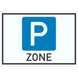 HB-Druck Parkzone Symbol Schild A2 (420x594mm)