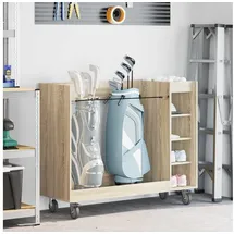 vidaXL Golf Schrank Mit Rad Uni Sonoma-Eiche 120 x 45 x 98 cm