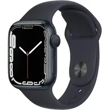 Apple Watch Series 7 GPS 41 mm Aluminiumgehäuse mitternacht, Sportarmband mitternacht