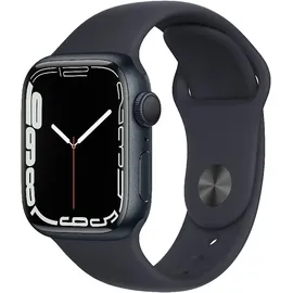 Apple Watch Series 7 GPS 41 mm Aluminiumgehäuse mitternacht, Sportarmband mitternacht