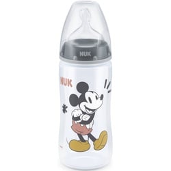 NUK First Choice Mickey Mouse Babyflasche Grey 300 ml