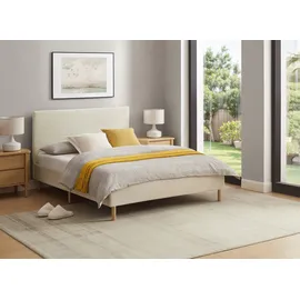 Home Affaire Polsterbett HOME AFFAIRE "Armandine inkl. Lattenrost", beige (beige, beige, beige), B:145,5cm H:100cm L:212cm, Betten, Polsterbett, Kopfteil mit Cordbezug, erhältlich in den Breiten 140cm & 180cm