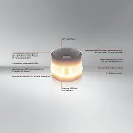 Osram LEDguardian Road Flare Signal V16 IoT, DGT 3.0 zertifizierte LED-Warnleuchte, Verwendung in Spanien vorgeschrieben, 1900K, Echtzeit-Lokalisierung, Orange