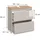 Vicco Waschbeckenunterschrank Majest 2 Schubladen 60,1 x 62 x 30,1 cm Weiß