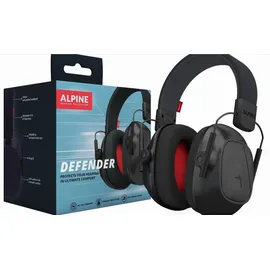 Alpine Defender Kopfhörer Gehörschutz - Black / Red - One Size