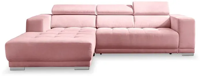 SOMETA Ecksofa Cocoon Stoff Rosa Rose