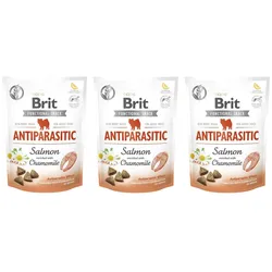 BRIT CARE DOG FUNCTIONAL SNACK ANTIPARASITIC 3x150g