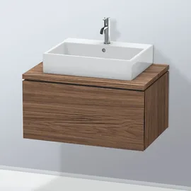 Duravit L-Cube 82x54,7cm, Nussb dkl., f Kons, 1 Auszug