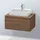 Duravit L-Cube 82x54,7cm, Nussb dkl., f Kons, 1 Auszug