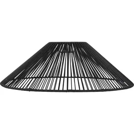 StarTrading VIDE Lampenschirm rund konisch schwarz D: 58cm H: 18,5cm