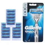 Gillette Mach3 Turbo Rasierer mit / inkl. 16 Rasierklingen (1 + 15)