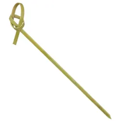 Natürliche Fingerfood-Spieße aus Bambus "Knoten" 10cm (10.000 Stück)
