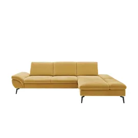 Lounge Collection Eckcouch Flachgewebe 314 cm Gelb