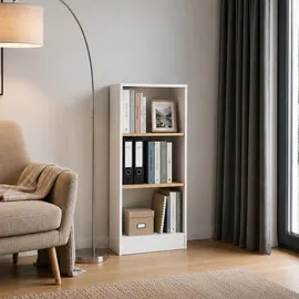 VCM Dilos Büroschrank 114 x 52 x 30 cm Braun/Weiß