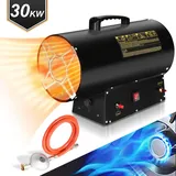 EINFEBEN Gasheizgebläse Gasheizer Heizkanone Bauheizer Niro Garagen 30kW Gasofen Heizlüfter