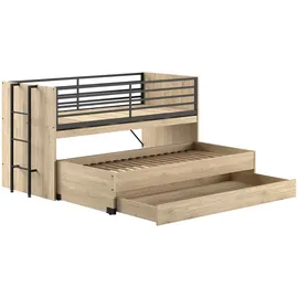 Vipack Halbhochbett SAM 90 x 200 cm Eiche braun