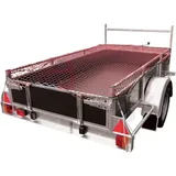 TRIZERATOP Anhängernetz Abdecknetz 2,5x4,5m Gummizug Transportnetz  Containernetz