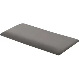 neu.haus Carpino Wandkissen 60 x 30 cm Dunkelgrau