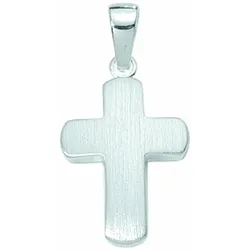 Kreuzkette ADELIA ́S "schmuck, damen schmuck, für sie, hochwertig, preiswert, günstig", silber, Halsketten, Damen, Silber 925 (Sterlingsilber), Schmuckset mit bis 45 cm stufenlos verstellbarer 925 Silber Halskette