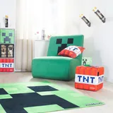 Minecraft Loungesessel Minecraft Creeper Polyester 66 x 80 x 94 cm Grün drehbar, gepolstert